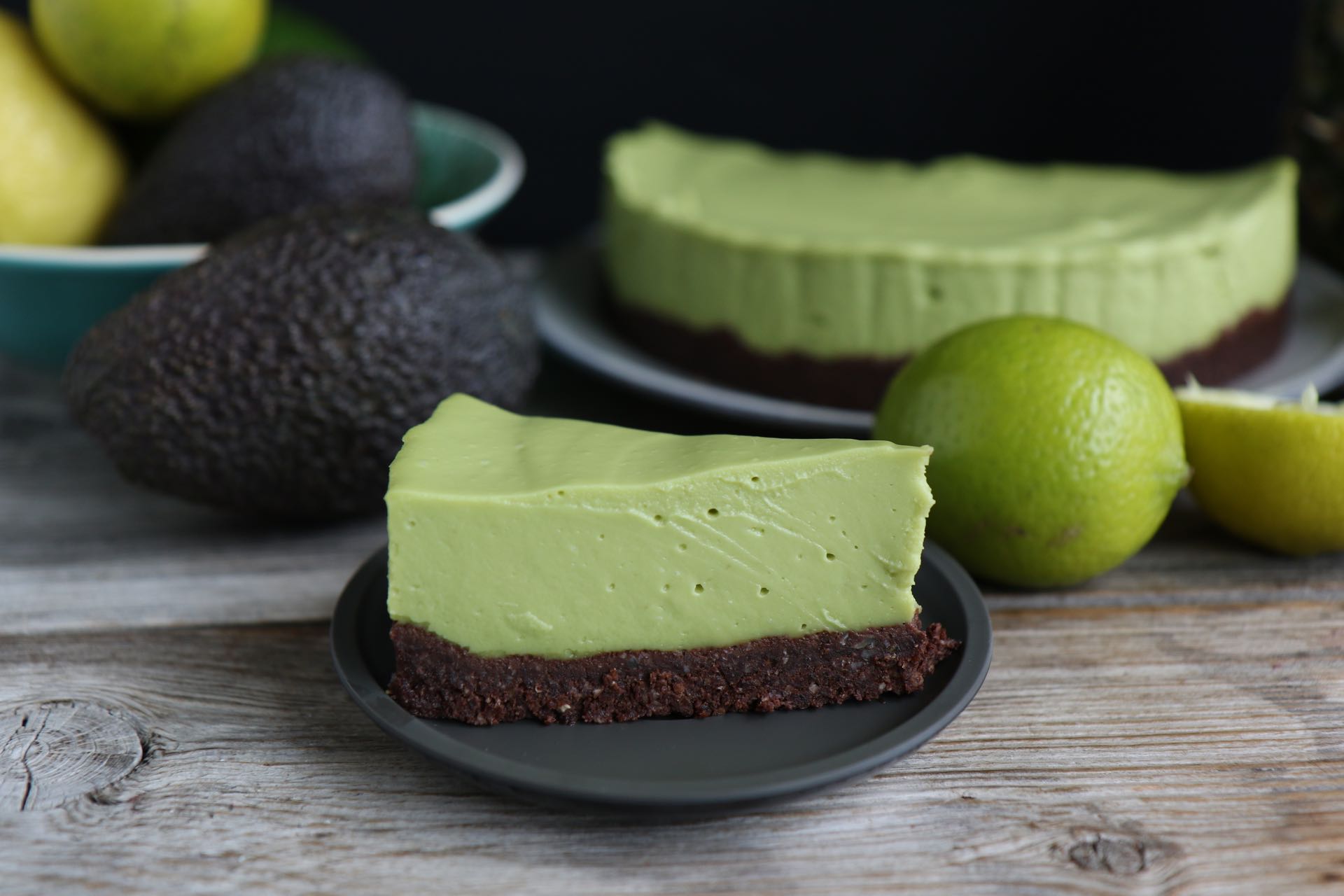 avocado cheesecake stück