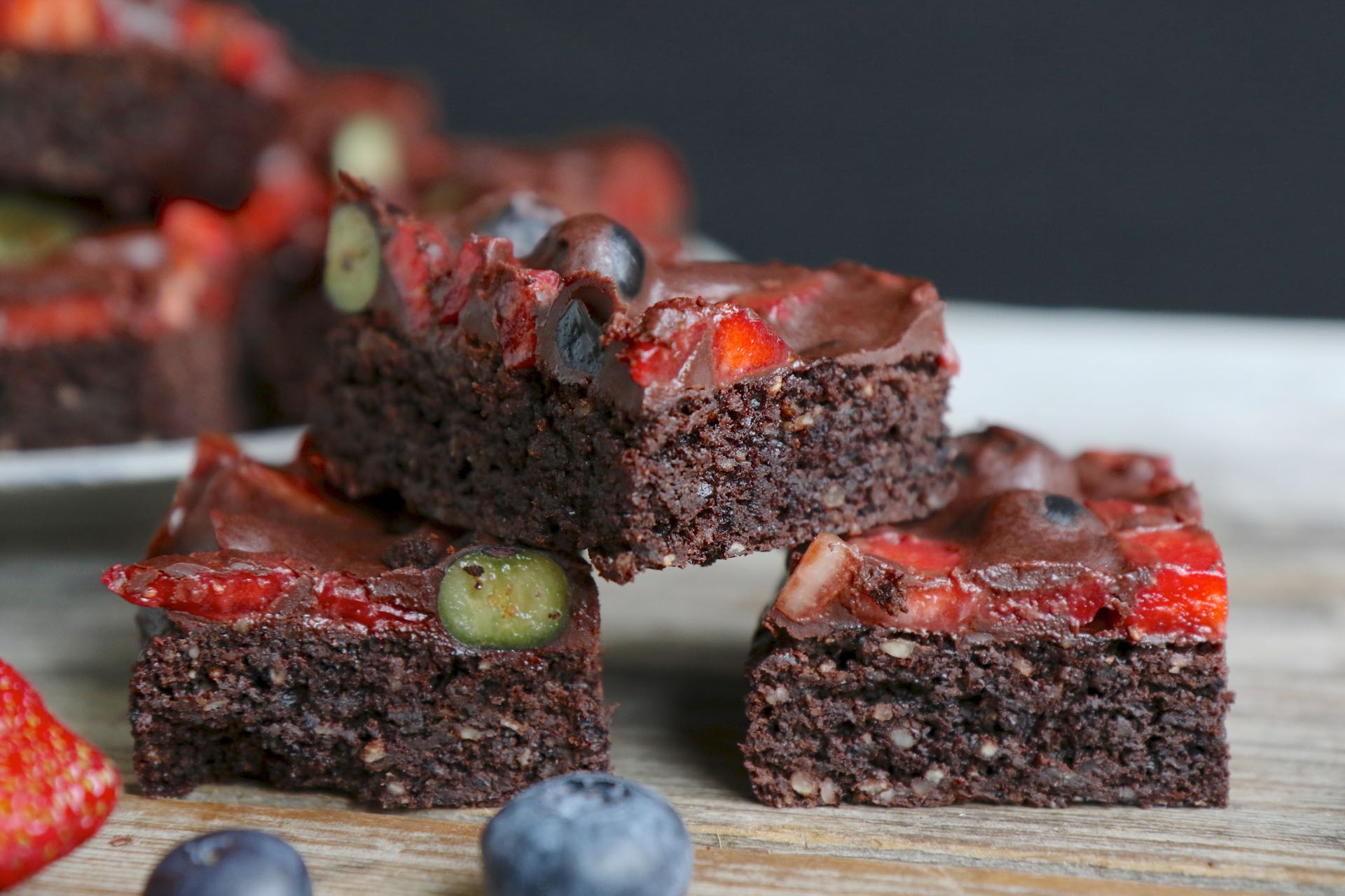 epic strawberry brownies
