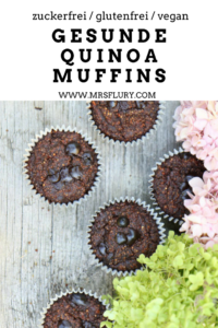 Gesunde Quinoa Muffins zuckerfrei, vegan, glutenfrei