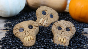 Gesunde Halloween Kekse - Totenkopf Cookies Mrs Flury
