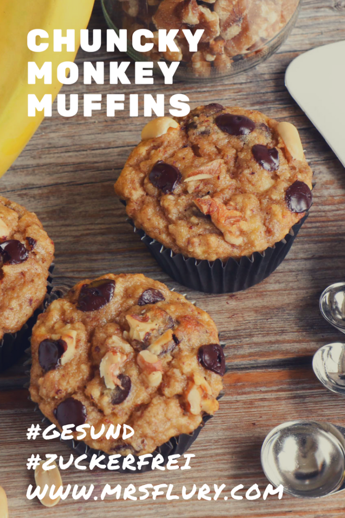 Chunky Monkey Muffins Gesunde Bananen Muffins Mrs Flury