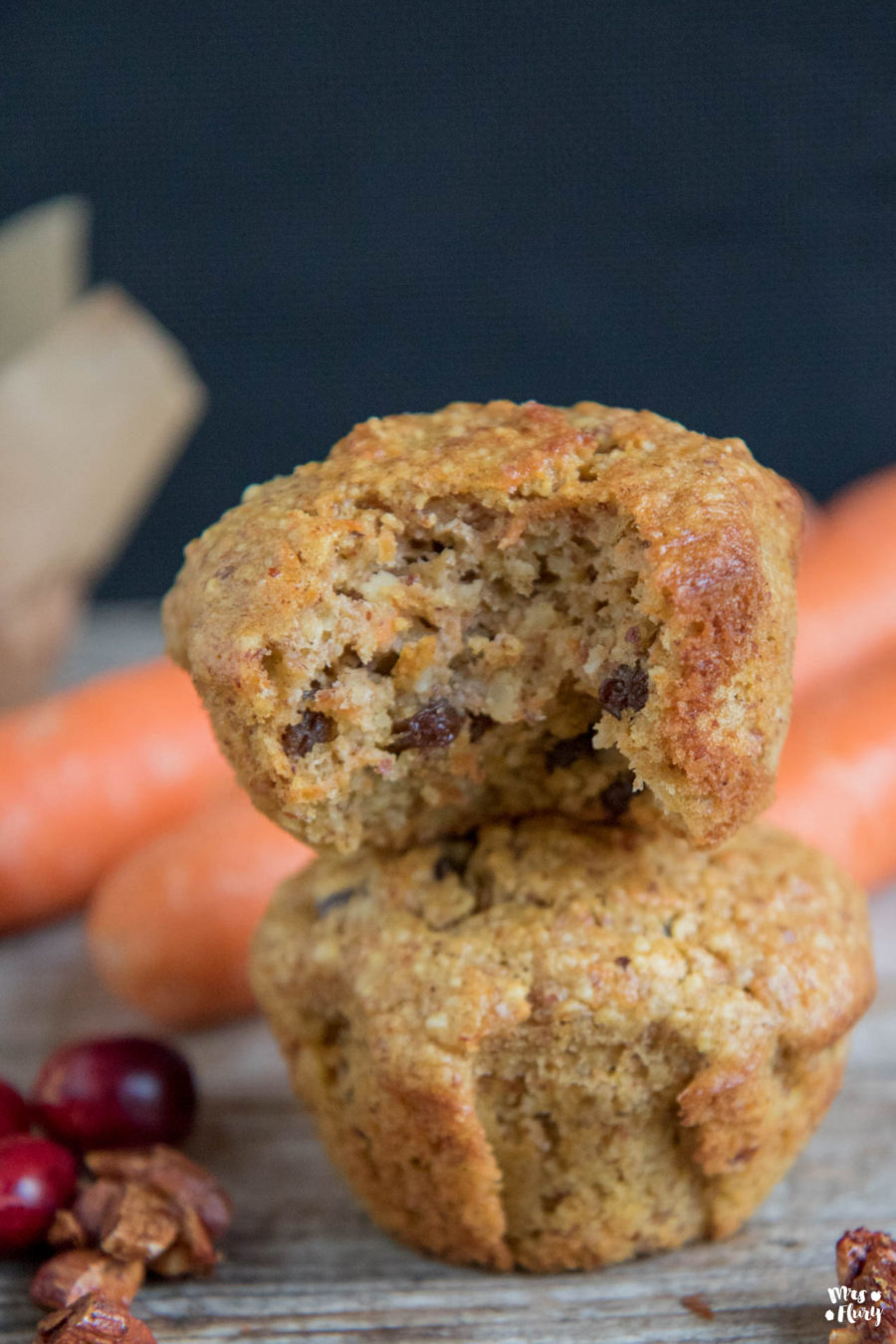 Gesunde KarottenMuffins ohne Mehl & ohne Zucker Mrs Flury