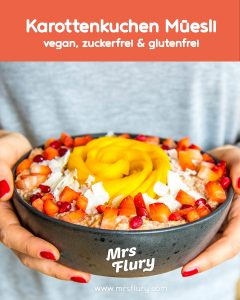 Karottenkuchen Müesli vegan & glutenfrei Mrs Flury