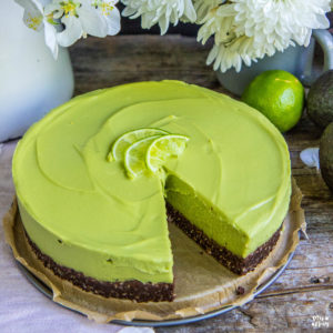 Avocado Cheesecake vegan glutenfrei zuckerfrei Rezept Mrs Flury