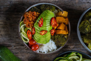 Meal Prep - Rainbow Bowl vegan Mrs Flury