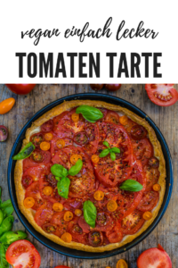 Einfache Tomaten Tarte vegan