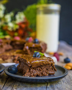 Mandelmilch und gesunde Brownies - Zero Waste Rezept Mrs Flury