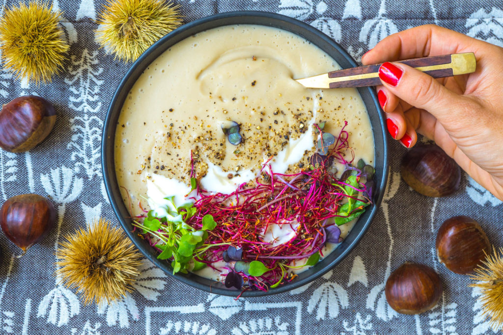 Marroni Suppe Maroni vegan gesund