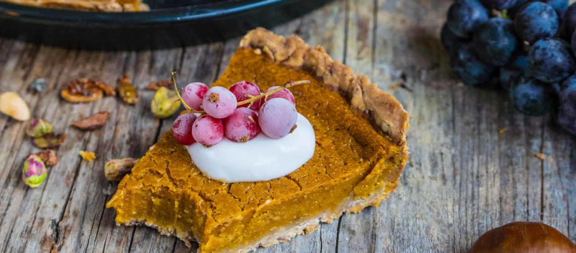 Gesunder Pumpkin Pie vegan glutenfrei Rezept Mrs Flury