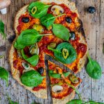 Vegane Low Carb Leinsamen Pizza Lizza vegan Mrs Flury