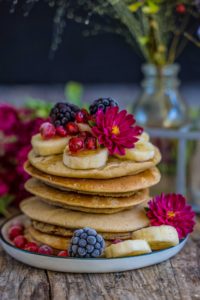 Gesunde Protein Pancakes - 4 Zutaten vegan Mrs Flury