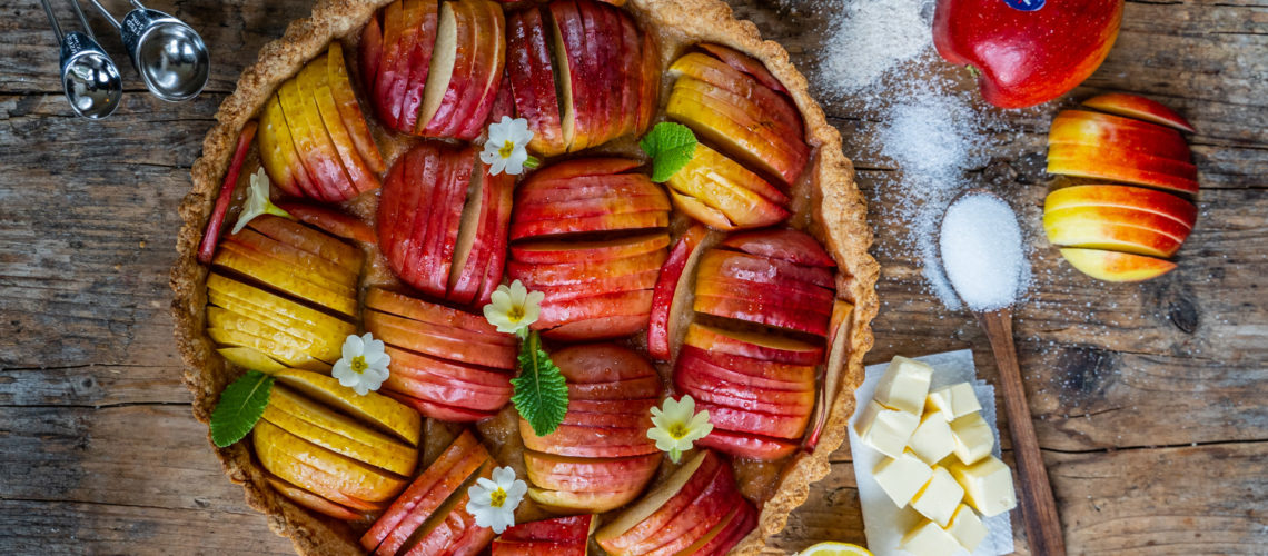 Gesunde Apfel-Tarte vegan Rezept Mrs Flury