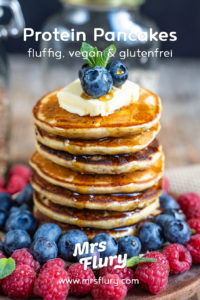 Fluffige Protein Pancakes vegan & glutenfrei Rezept Mrs Flury