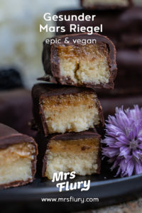 Gesunde Mars Riegel selber machen vegan & zuckerfrei Mrs Flury