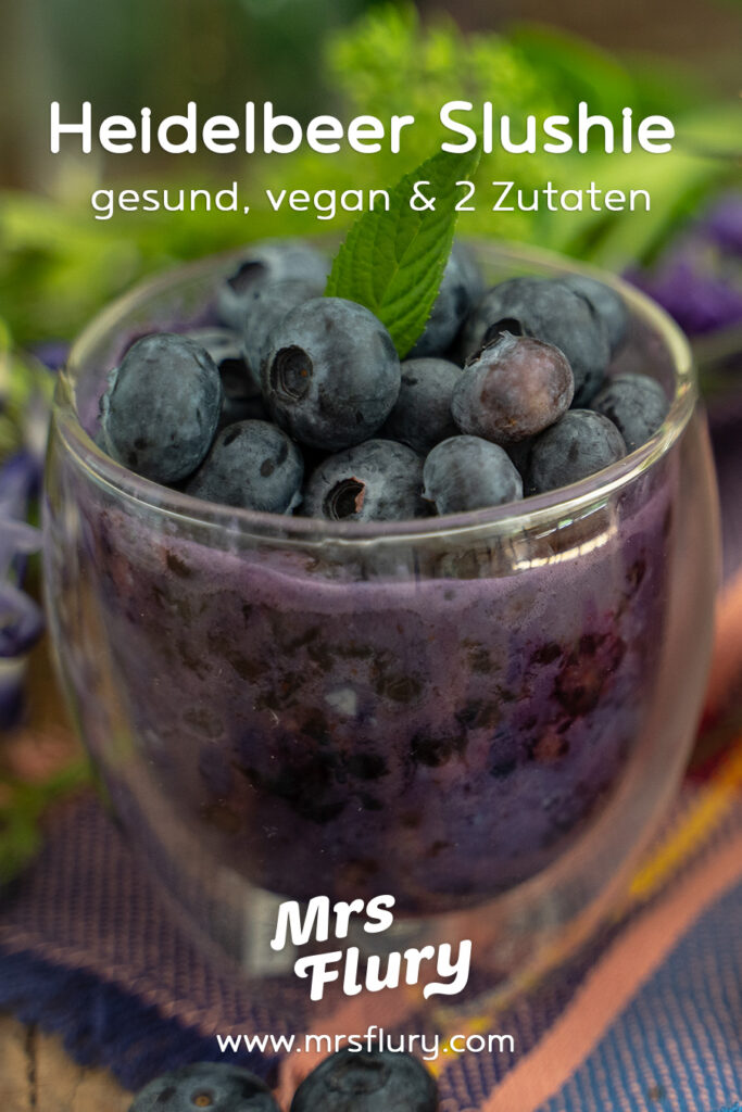 Slushie Eis - 2 Zutaten Rezept gesund & vegan Mrs Flury