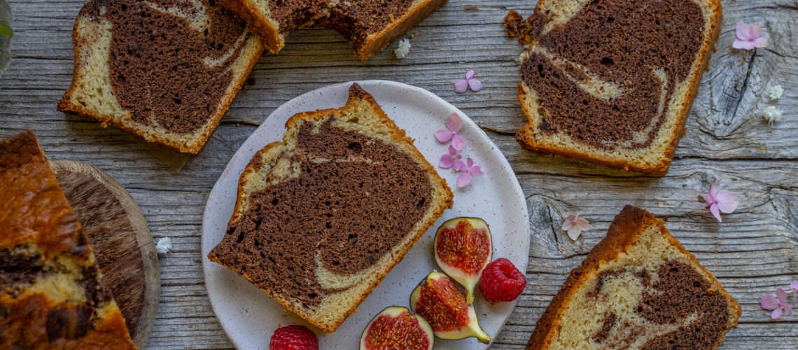 Veganer Marmorkuchen super fluffig Mrs Flury