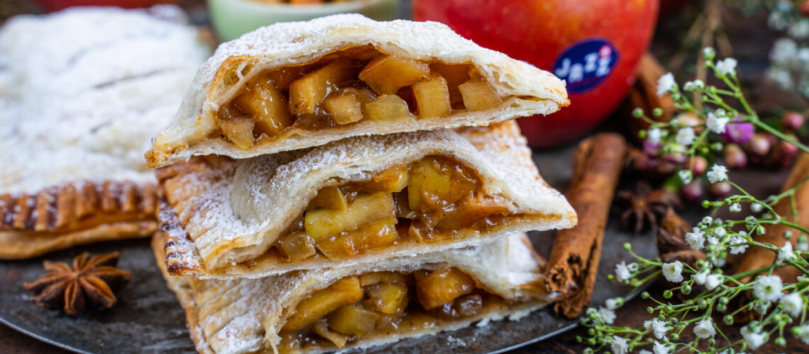 Gesünder Apfeltasche vegan Rezept Mrs Flury