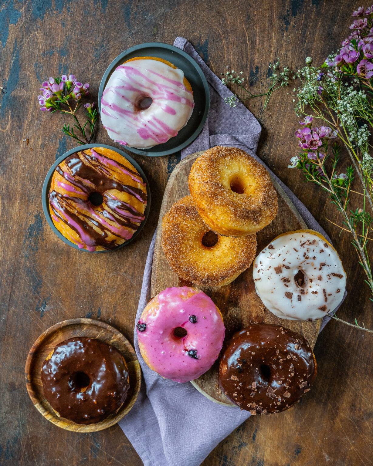 Vegane Donuts Rezept einfach und luftig Mrs Flury
