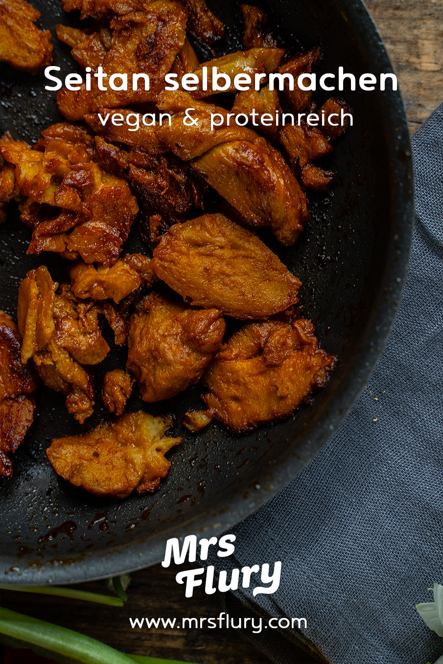 Seitan Selber Machen Veganer Fleischersatz Rezept von Mrs Flury