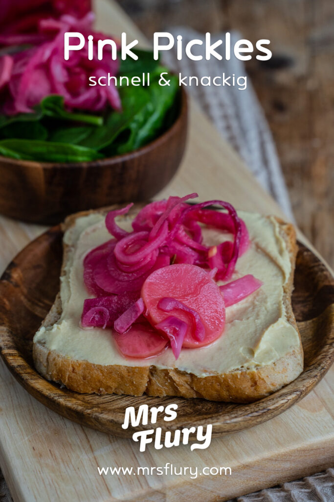 Pink Pickles - Schnell eingelegtes Gemüse Rezept Mrs Flury