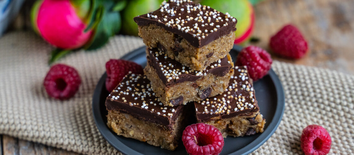 Cookie Dough Bars - Gesund und Proteinreich Mrs Flury Rezept