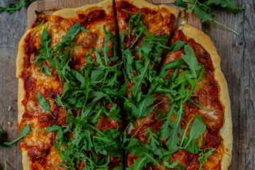 Ruckzuck Pizza ohne Hefe Rezept vegan Mrs Flury