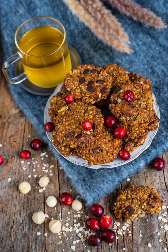 Gesunde Hafer Cookies vegan und proteinreich Rezept Mrs Flury