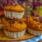 Gesunde Kürbis Muffins vegan und glutenfrei Rezept Mrs Flury