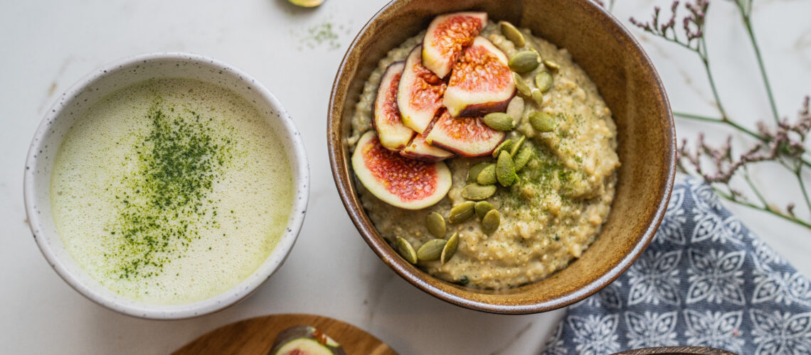 Quinoa Matcha Porridge Mrs Flury