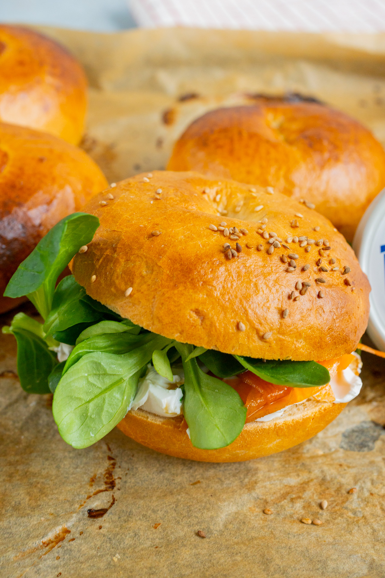 Vegane Bagels Rezept - Super luftig und lecker - Mrs Flury