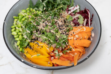 Regenbogen Salatbowl mit Buchweizen - Mrs Flury