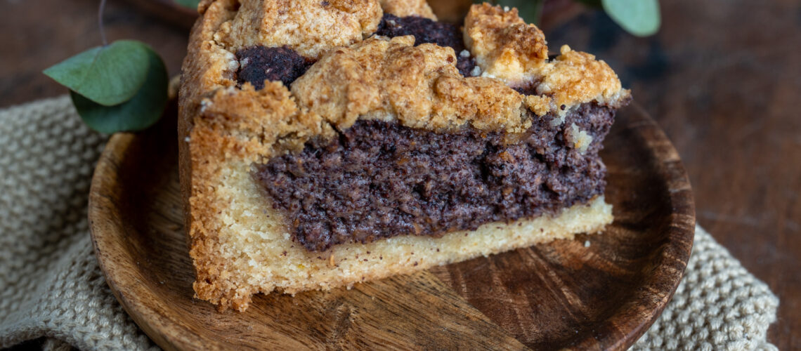 Mohn-Himbeer-Streuselkuchen vegan Mrs Flury