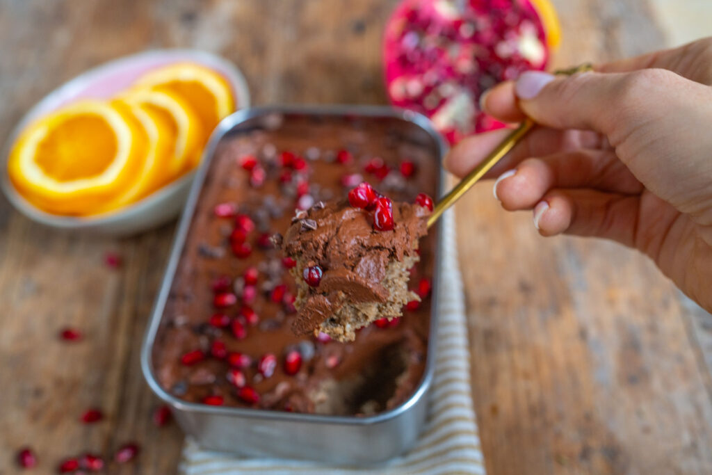 Lebkuchen Baked Oats gesund und vegan Mrs Flury