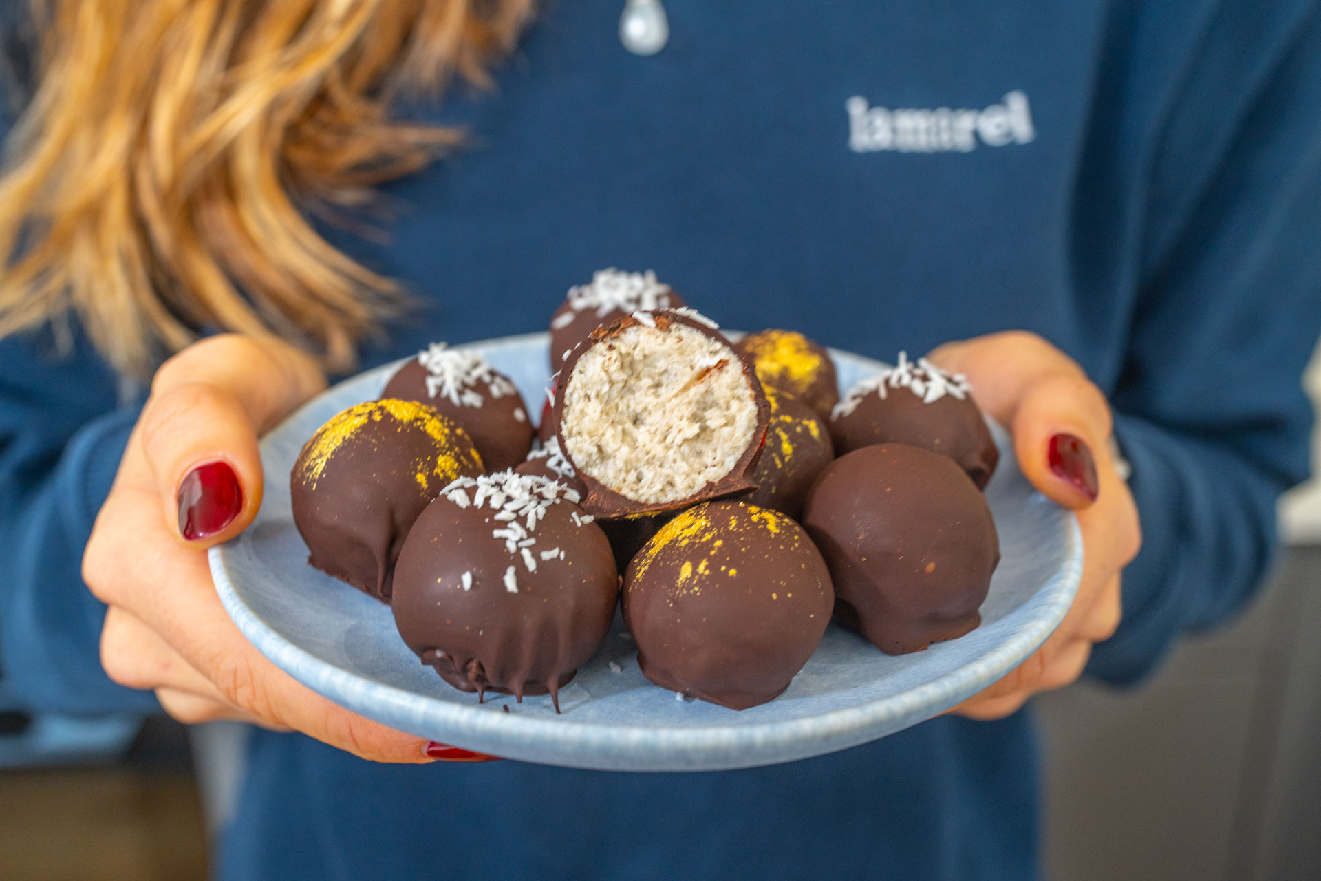 Bounty Pralinen - Mrs Flury - gesunde Rezepte