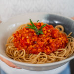 Gesunde Linsen Bolognese vegan Mrs Flury Rezept