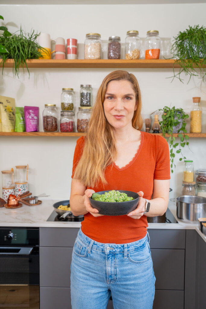 Super grüne Protein Pasta mit Spinat Mrs Flury gesund & vegan