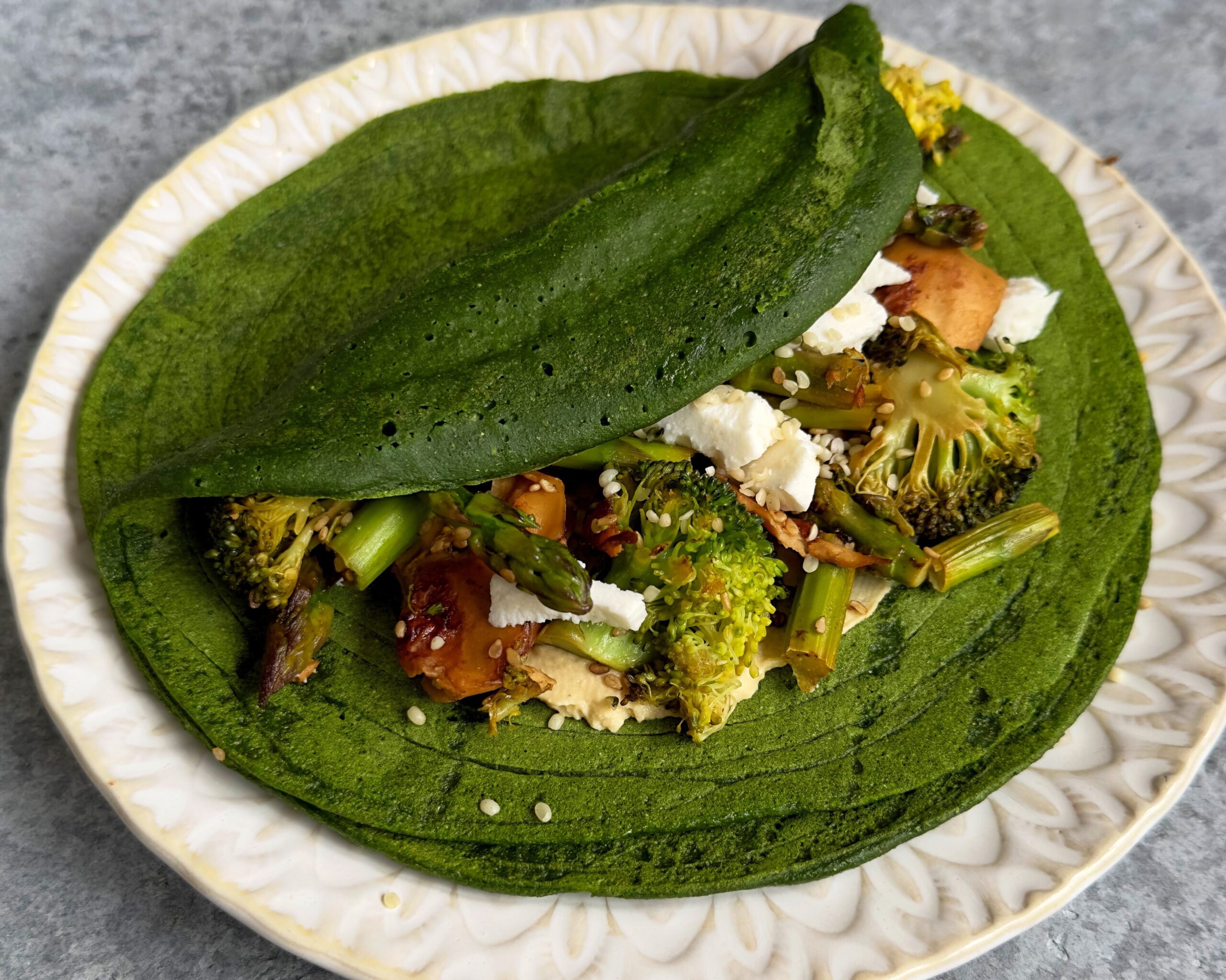 Grüne Spinat Wraps - Vegane Wraps Rezept Mrs Flury