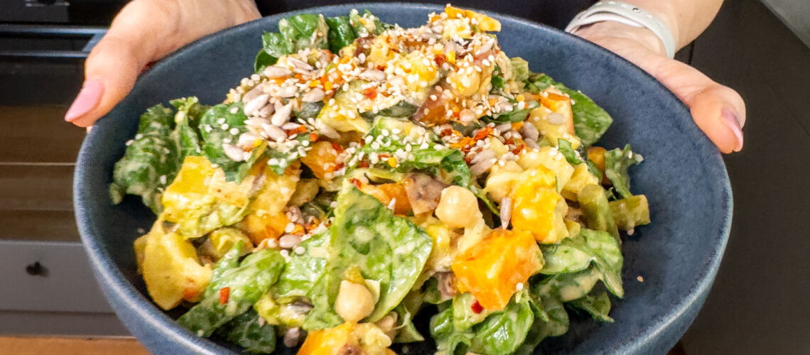 Ofengemüse Salat einfach und gesund kochen Mrs Flury