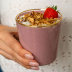 Blended Oats mit Erdbeeren - gesundes Frühstück oder Dessert Mrs Flury