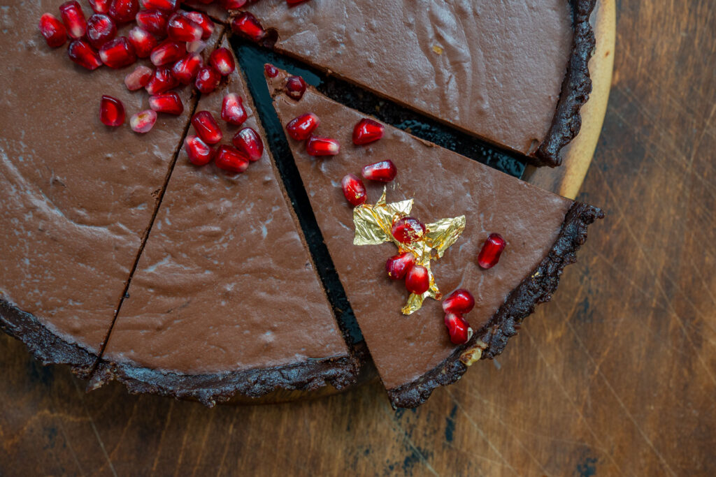 Gesunde Schokoladen-Tarte - vegan, glutenfrei ohne Backen Mrs Flury