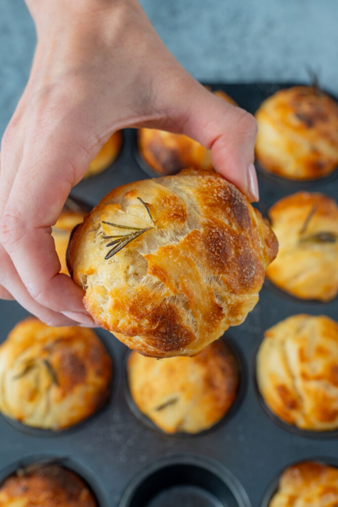 Sauerteig Focaccia Muffins Rezept so köstlich Mrs Flury