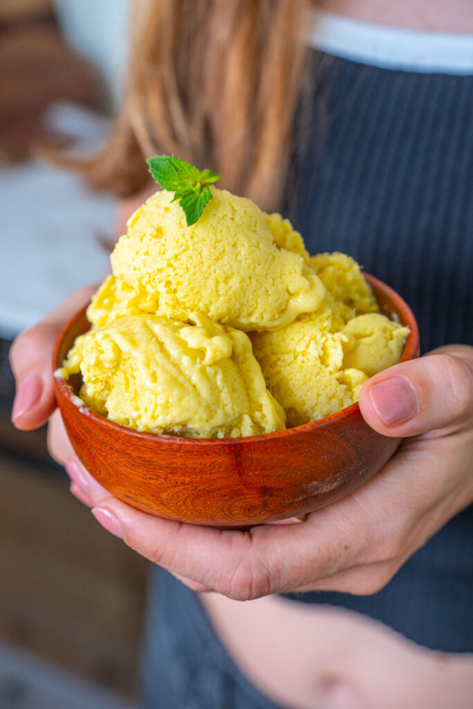 Mango Protein Eis – gesund, cremig und ohne Eismaschine Mrs Flury