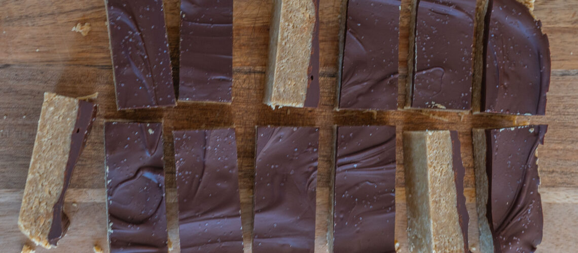 Cookie Dough Proteinriegel – gesunder, glutenfreier und veganer Snack mit Schokolade Mrs Flury