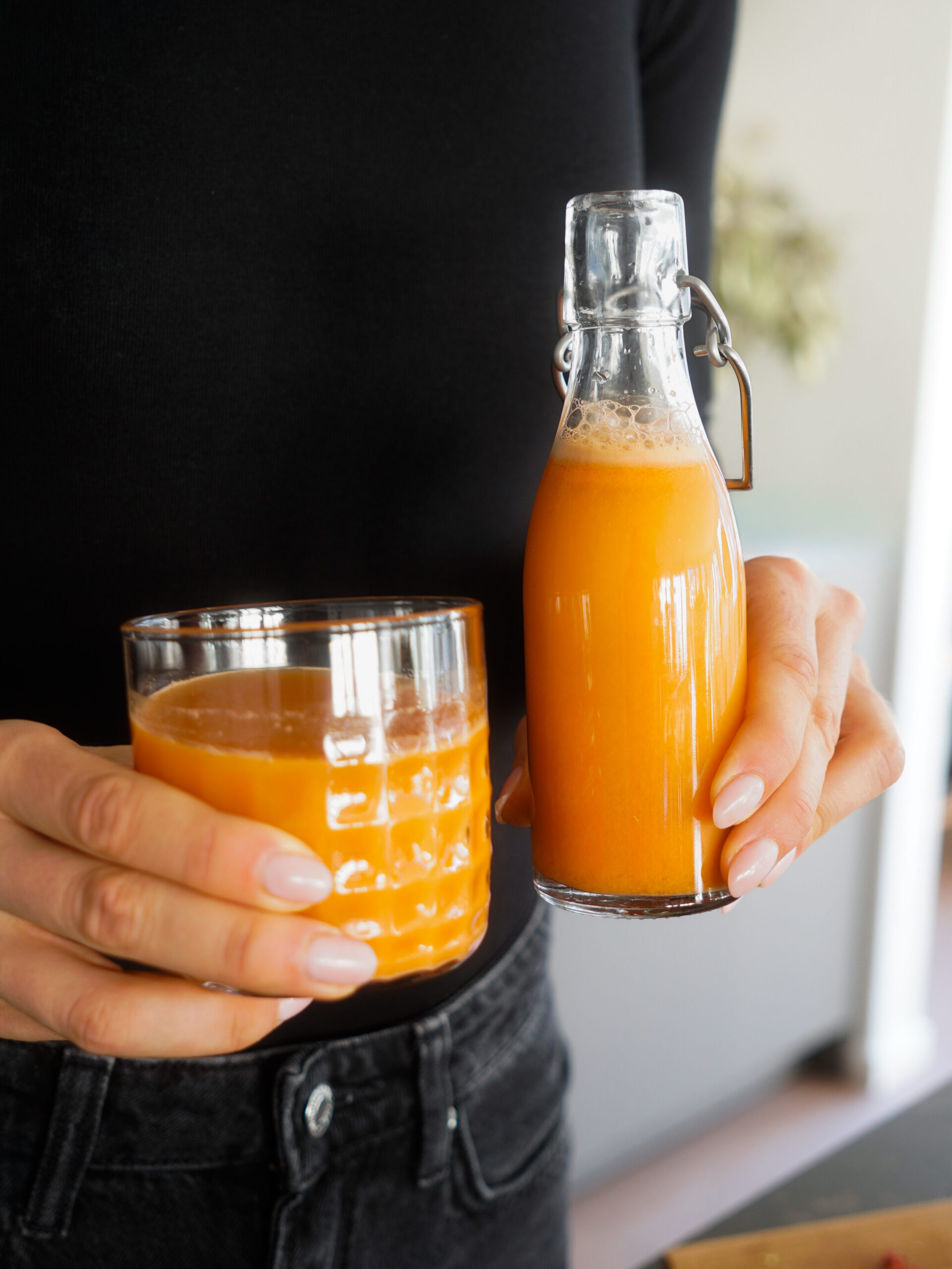 Oranger Power-Saft & Protein-Cookies aus Trester | Zero Waste Juice Rezept Mrs Flury