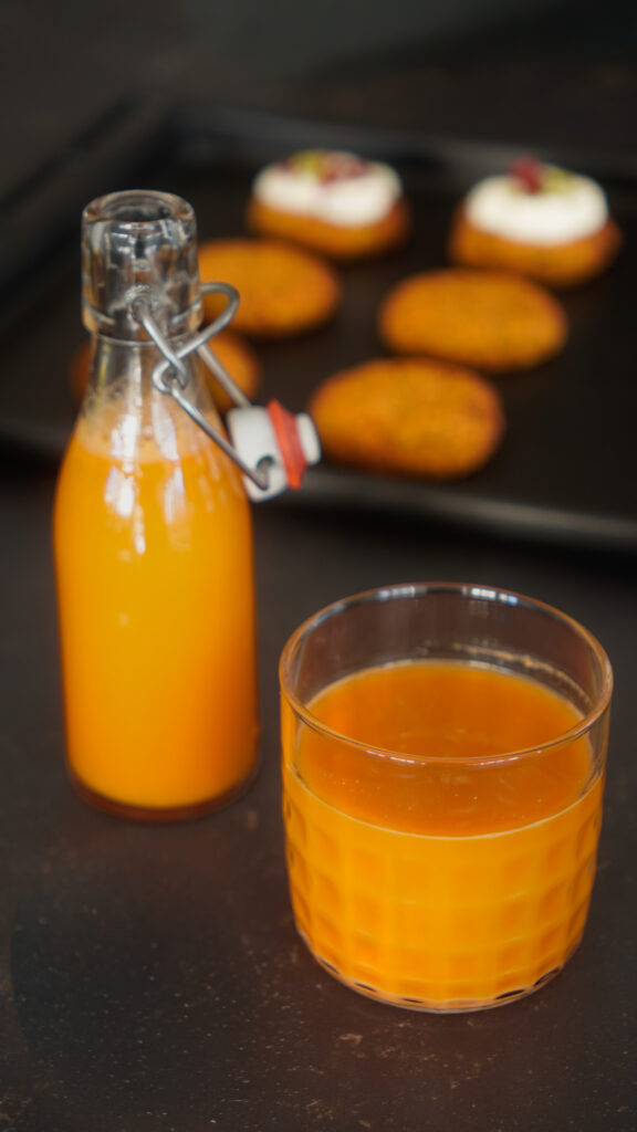 Oranger Power-Saft & Protein-Cookies aus Trester | Zero Waste Juice Rezept Mrs Flury