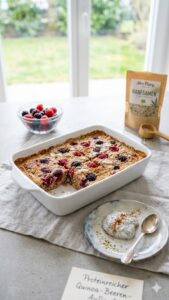 Gesunder Quinoa Auflauf, Frühstück oder Snack zum Vorbereiten, Mrs Flury