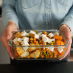 Meal Prep Rezepte Blumenkohl Bowl mit Kichererbsen und Edamame Mrs Flury