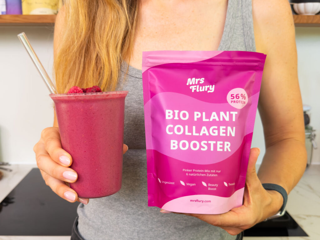 Cremiger Himbeere-Protein-Shake – leichter Sommerdrink mit pflanzlichem Protein Mrs Flury