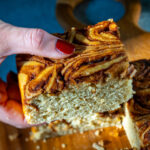 Zimtschnecken-Kuchen vegan, luftig und so gut Mrs Flury Rezept ohne Hefeteig