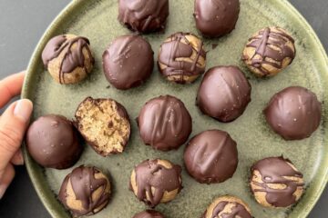 Banana Bread Protein Balls Mrs Flury Rezept gesund und vegan
